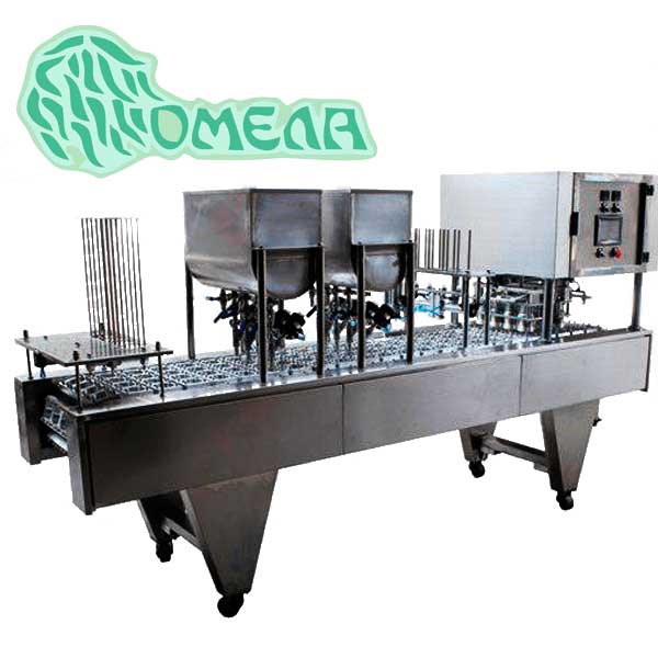 Фасування та пакування пастоподібних в стаканчики з пластика